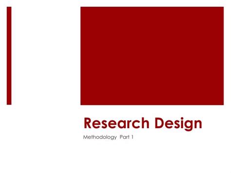 Ppt Research Design Powerpoint Presentation Free Download Id2685212