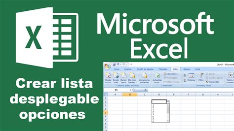 Cómo crear una lista desplegable de opciones en Excel