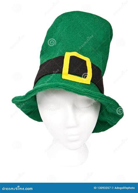 Tall Green Irish Hat With Clipping Path Stock Image Image Of Patrick Holiday 13093357