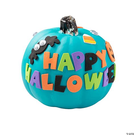 Happy Halloween Pumpkin Decorating Craft Kit Makes 12 Oriental Trading