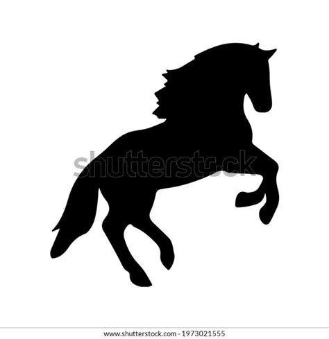 Black Silhouette Horse Stock Vector (Royalty Free) 1973021555 | Shutterstock