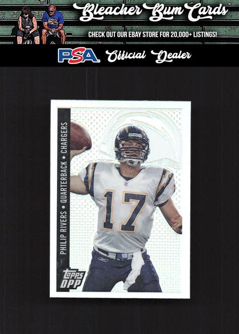 2006 Topps Draft Picks Prospects 30 Philip Rivers Chrome Black