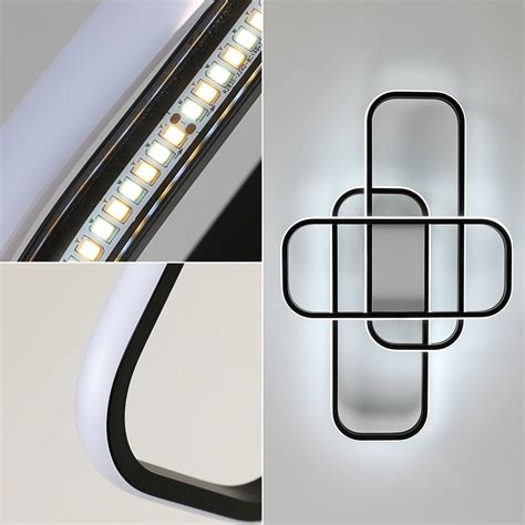 Plafoniera LED Dreptunghiulara Goeco Aluminiu 55 35 7cm 44W Cu