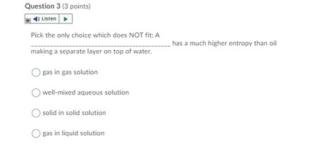 Solved Question 1 3 Points Listen Complete The Following