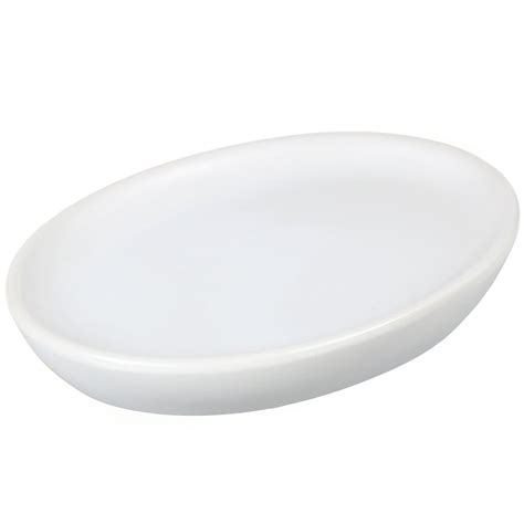 Мыльница настольная, Глянец, керамика, 13.2х9.9х2.3 см, белая, CE2919AA ...