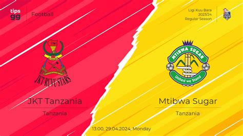 JKT Tanzania Vs Mtibwa Sugar Odds Betting Lines 29 04 2024 Football