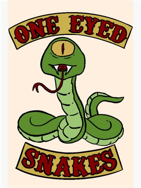 One Eyed Snakes Sticker For Sale By Emmuhdoodles Redbubble