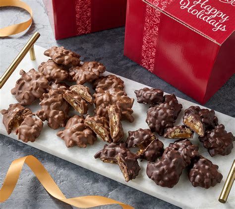 Mascot Set Of Lb Boxes Chocolate Pecan Clusters Qvc