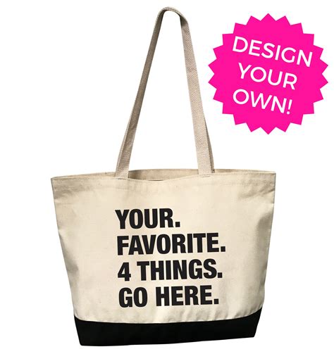 4 THINGS® Personalized Tote Bag (Custom Pre-Order) – The Shop Forward