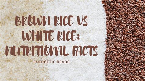 Brown Rice Vs White Rice Nutritional Facts Energetic Reads