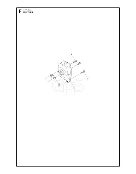 Husqvarna 122Ldx Muffler GHS