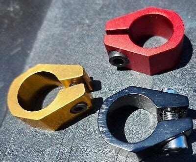 Tuf Neck Style BMX Bike Seatpost Clamps 25 4mm 1 LOT OF 3 Red