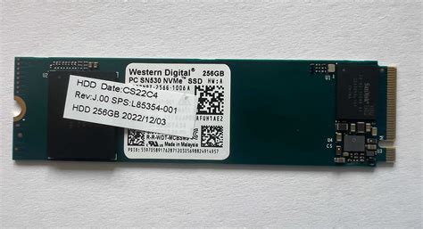 Практично новий SSD Western Digital PC SN530 256GB M.2 2280 NVMe: 599 ...