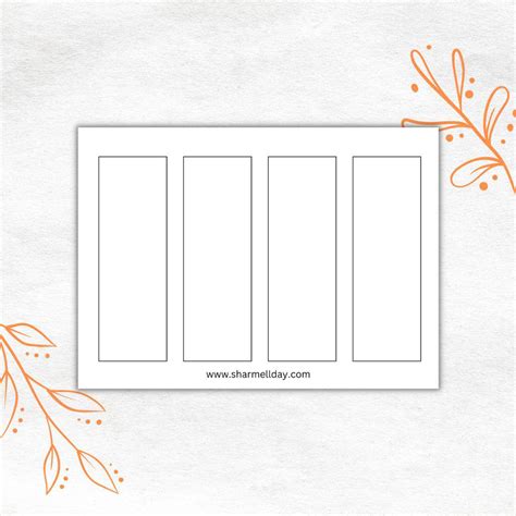 How To Make Your Own Blank Bookmark Template Printable In Canva