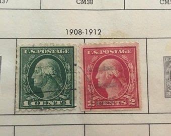 Rare Benjamin Franklin One Cent Stamp Grand Rapids Minn Etsy