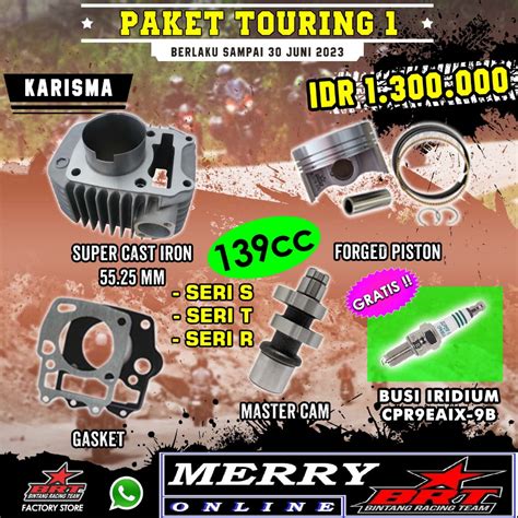 Jual Paket Bore Up Brt Mm Touring Karisma Supra X Kirana