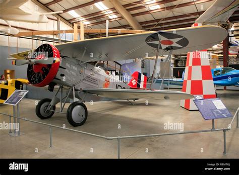 Curtiss F C Hawk Usnavy Bi Plane From On Display At The Pima Air