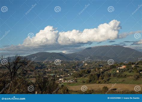 Hills of Sabina, Lazio, Italy. Stock Photo - Image of beautiful ...