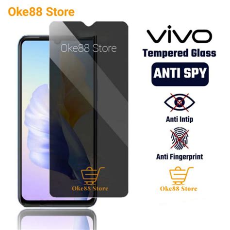 LAYAR Tempered Glass Anti Spy Vivo V19 V19 V19 Neo V17 V17 Pro V15 V15