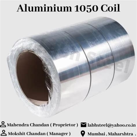 Round Polished Aluminium 1050 Coils Thickness 002mm 12mm At Rs