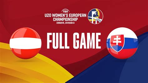 Austria V Slovakia Full Basketball Game FIBA U20 Women S European