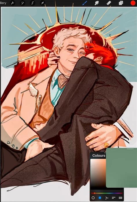 Pin By Sien On Good Omens Good Omens Book Character Art Cute Gay