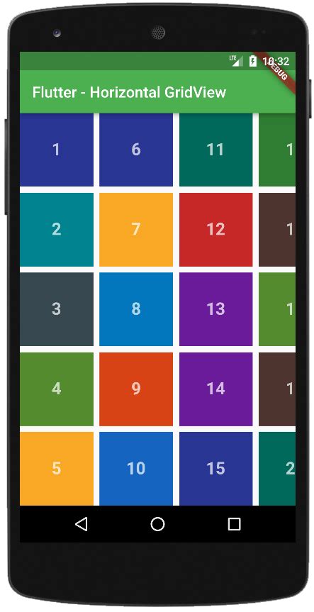 Flutter How To Create Horizontal GridView Flutter Tutorials