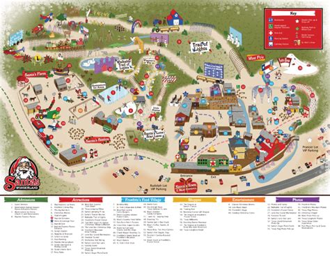 Santa's Wonderland Map and Brochure (2021 - 2023) | ThemeParkBrochures.net