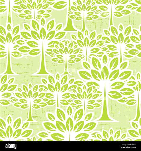 Seamless Pattern With Trees Stock Vector Image Art Alamy