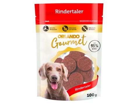 ORLANDO Gourmet Hundesnack Rindertaler 4 X 100 G Von Lidl Ansehen