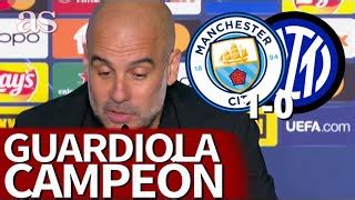 GUARDIOLA habla CAMPEÓN CHAMPIONS BARÇA Haaland MANCHESTER CITY 1