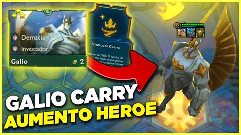 Compo Super Galio Con Aumento Heroe En Tft Set Youtube