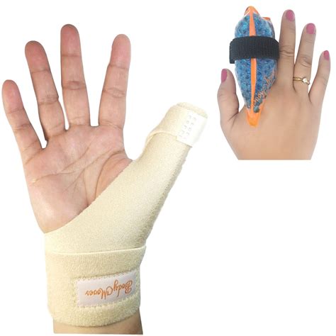 Buy Bodymoves New Thumb Splint Brace Plus Finger Hot And Cold Gel Pack