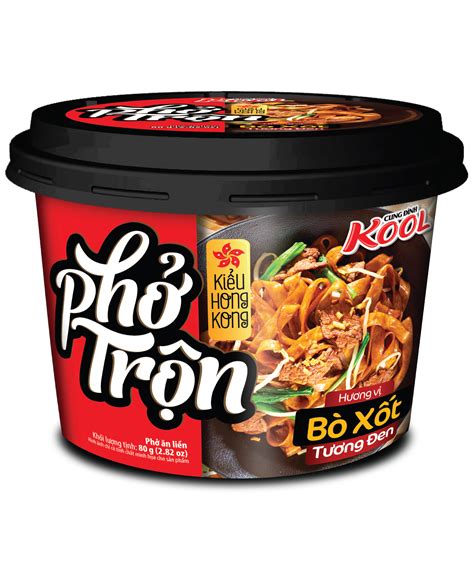 Cung Đình Kool phở trộn kiểu Hong Kong hương vị Bò xốt tương đen (dạng ...