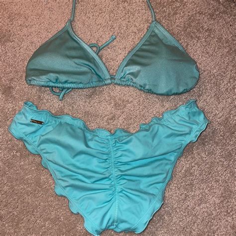 Victorias Secret Ruffle Cheeky Bikini Gem