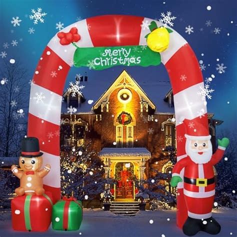 12 Ft Lighted Christmas Inflatable Archway Inflatable