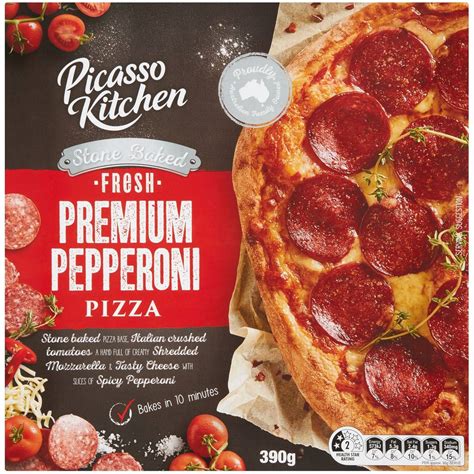 Picasso Kitchen Fresh Pizza Pepperoni 390g Woolworths