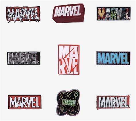 Marvel Logo Blind Box Pin Set At BoxLunch Disney Pins Blog