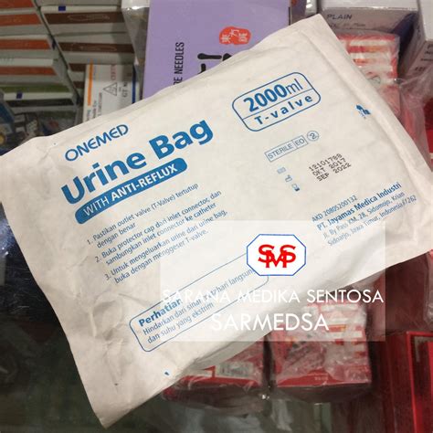 Jual URINE BAG ONEMED 2000 ML T VALVE URINE BAG T VALVE ONEMED Shopee