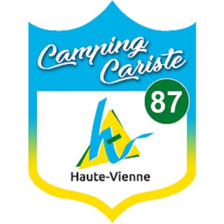 Blason Camping Cariste Haute Vienne 87 10x7 5cm Sticker Autocollan