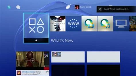 PS4 Neues Video demonstriert das Menü der PlayStation 4