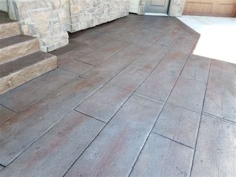 Stamped concrete patio board plank/wood look | Stamped concrete patio ...