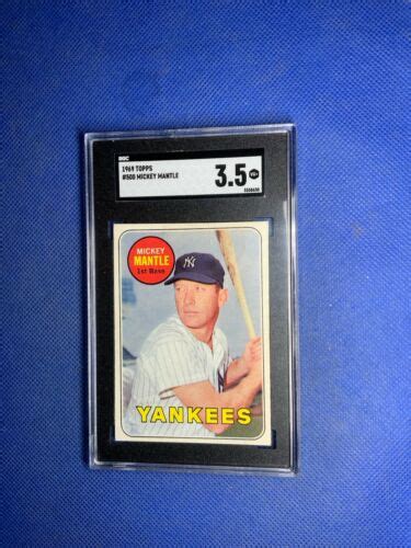 Topps Mickey Mantle New York Yankees Sgc Vg Ebay