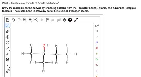 Solved What Is The Structural Formula Of 2 Methyl 2 Butanol