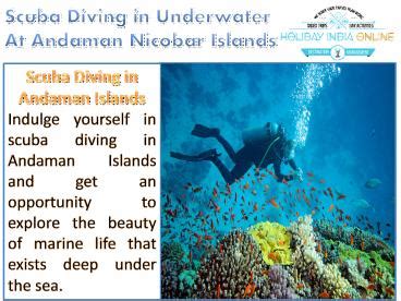 PPT – Scuba Diving in Underwater At Andaman Nicobar Islands PowerPoint ...