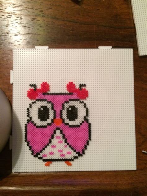 Owl Hama Beads By Camilla Merstrand Perler Beads Perler Bead Art