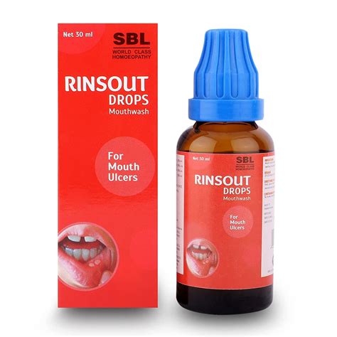 Buy Sbl S Rinsout Drop Mouthwash Ml Pack Of Online At Low