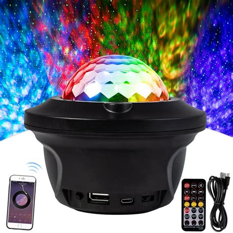 Bluetooth Disco Ball Laser Lights 7 Colors Led Party Lights Dj Sound Activated Rotating Lights