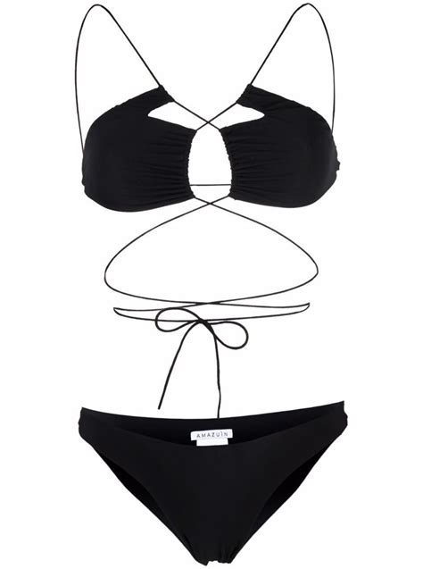 AMAZUIN Amazuin Jadia Nylon Bikini Black Editorialist