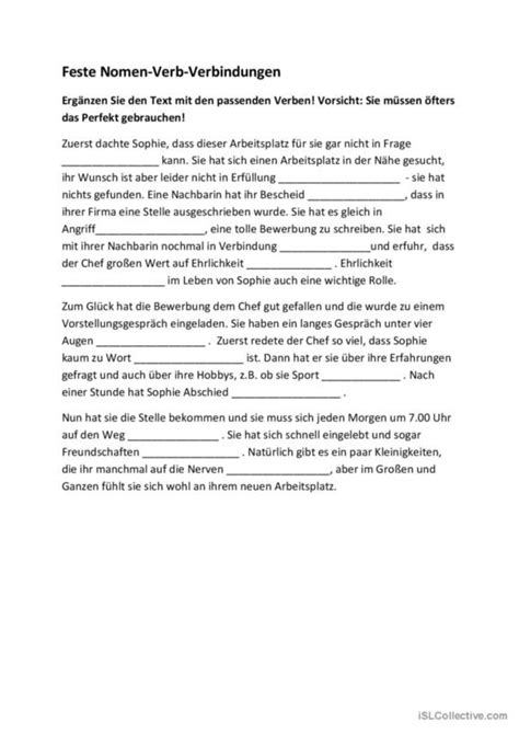 L Ckentext Deutsch Daf Arbeitsbl Tter Pdf Doc